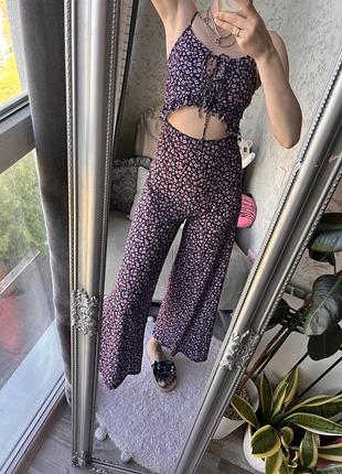Комбез в квітковий принт asos