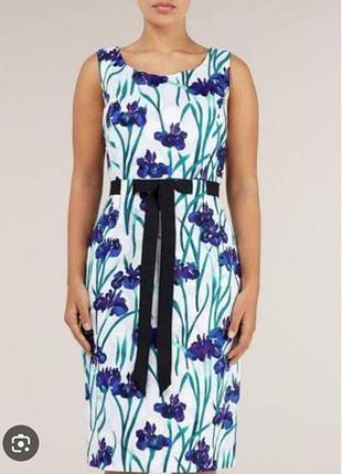 Літня натуральна сукня у квітковий принт