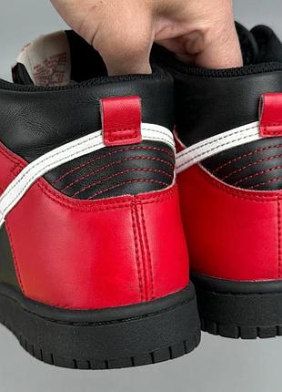 Кросівки дитячі nike dunk high deadpool red/black розмір 36.5 ,устілка 23 см2 фото