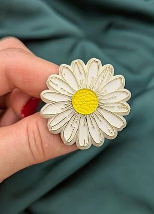 Винтажная брошка "ромашка", hallmark