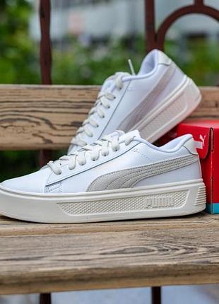 Жіночі кросівки puma smash platform v3 mono twist 395318 05 оригінал8 фото