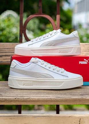 Жіночі кросівки puma smash platform v3 mono twist 395318 05 оригінал4 фото