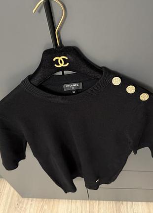 Футболка американка от chanel плотный хлопок