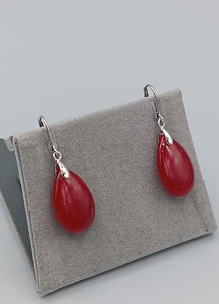 Серьги с натуральными камнями