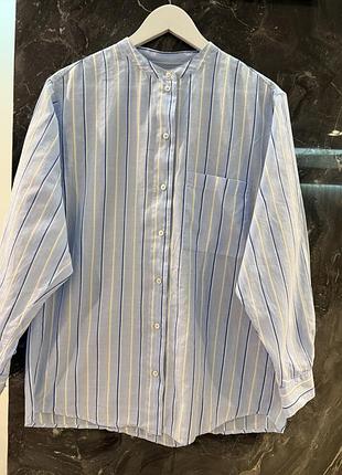 Брендовая рубашка в полоску