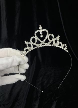 Корона коронка обруч на голову діадема дитяча детская для дівчинки дівчини девочку девочки дівчинку