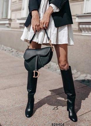 Сумка преміум saddle шкіра в стилі "dior"