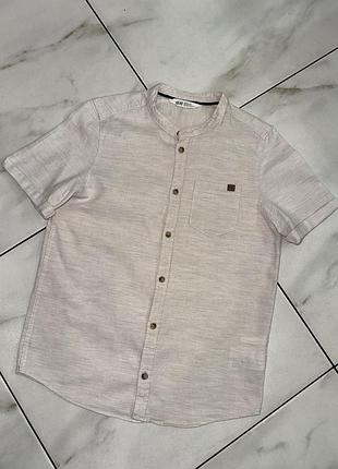 Стильная коттоновая шведка рубашка h&m 9-10 лет (134-140 см)
