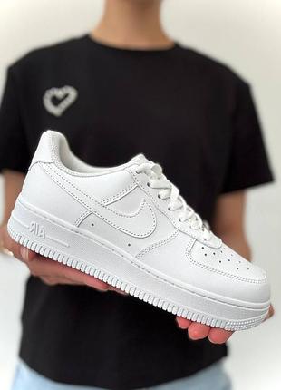 Топовые кроссовки найр эйр форс nike force белые премиум качества женские и мужские 36-45 р