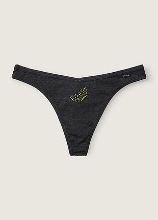 Хлопковые трусики в рубчик victoria’s secret оригинал трусы виктория сикрет в рубчик