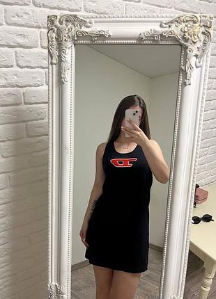 Чорна спортивна сукня diesel
