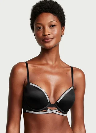 Бюстгальтер пуш-ап со стразами victoria’s secret оригинал лифчик виктория сикрет