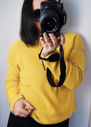 Вязаный свитер хлопок 2 цвета, 2 образа