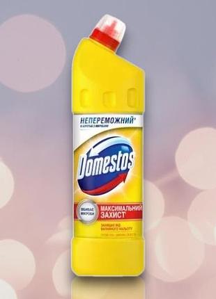 Универсальное средство для чистки domestos лимонная свежесть 24 часа, 1 л