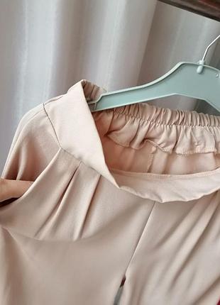 Літні легкі штани висока посадка