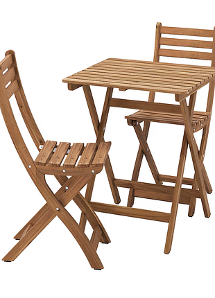 Набір садових меблів, стіл і 2 стільці askholmen ikea 795.290.98