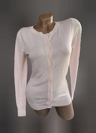 Розовая кофта с пуговицами женская