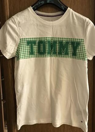 Футболка біла tommy hilfiger