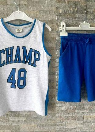 Спортивний костюм комплект майка і шорти для хлопчика з  defacto 5-6 років, 110-116 см