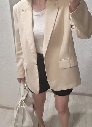 Кремовий піджак h&m