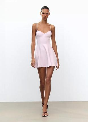 Коротка сукня жіноча рожева zara new