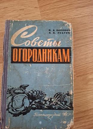 Попович, ребрик ,,поради огородникам"