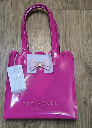 Сумка-шоппер ted baker ellicon с бантом и гребневым краем
