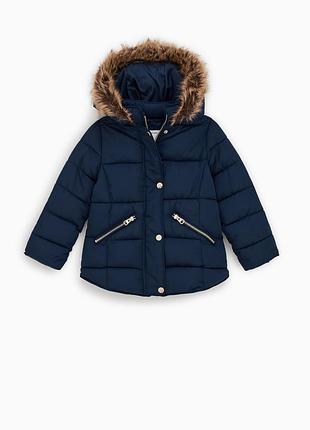 Теплая куртка zara на синтепоне