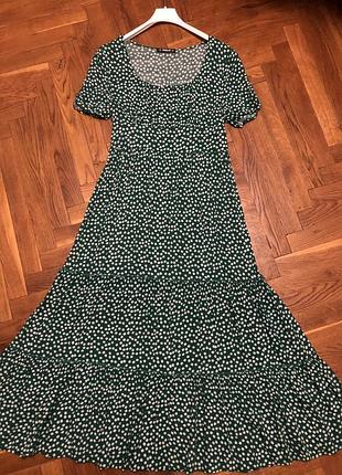 Гарненька ярусна сукня 100% віскоза sheilay 36-38 👍👗😊🔥