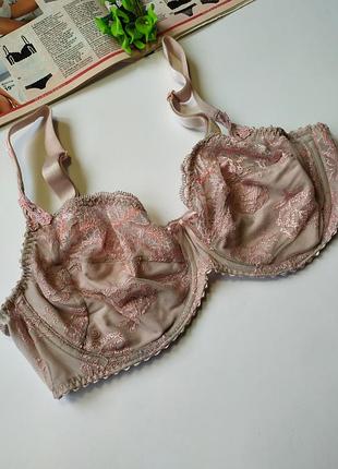 Кружевный пудровый бюстгалтер на косточках primadonna, eur 80c