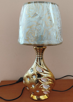 Настільна лампа світильник з абажуром
