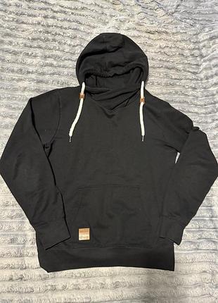 Чорний утеплений худі унісекс