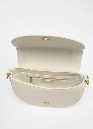 Овальная сумка на плечо zara4 фото