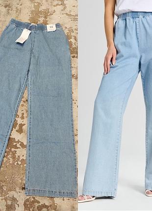 Джинси wide leg сині широкі жіночі sinsay нові