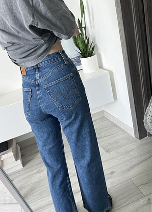 Джинсы синие левайс levis оригинал xs классические прямые широкие levi’s