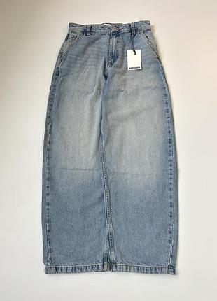 Джинси бершка скейтер bershka skater jeans super baggy беггі широкі