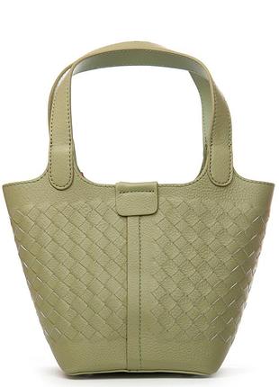 Сумка жіноча. натуральна шкіра. alex rai. оливковий.