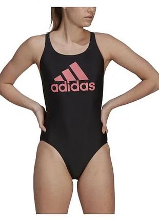 Спортивний суцільний купальник для басейну adidas з хлоростійкої тканини