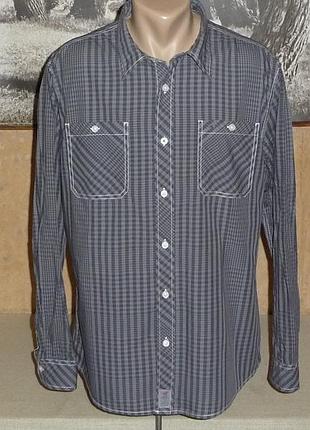 Стильная рубашка в серых тонах "mustang jeans" р-xl