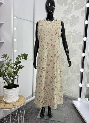 Неймовірно красива натуральна сукня від laura ashley, р. uk 16, us 12
