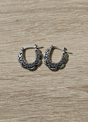 Серьги серебро винтаж