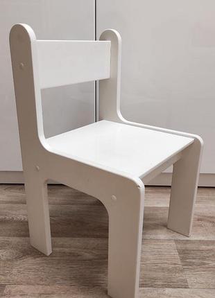 Стульчик детский белый caramelka тм my baby
