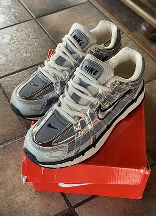 Nike p-6000 серебристі