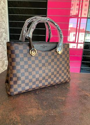 Женская сумка вместительная louis vuitton с ручками жіноча сумка луї вітон на кожен день люкс знижка