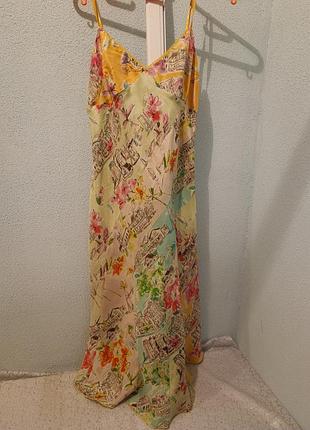 Шелковый сарафан naf naf