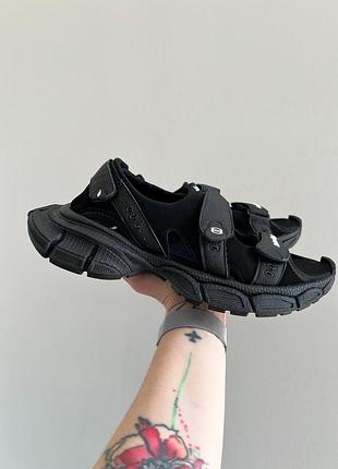 Жіночі сандалі босоніжки в стилі balenciaga 3xl sandals black2 фото
