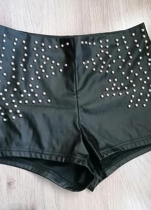 Шорты эко кожа