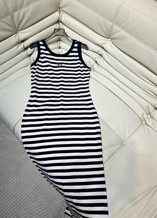 Полосатое платье майка люкс