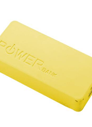 Портативний компактний повербанк на 6000mah jy2511 жовтий