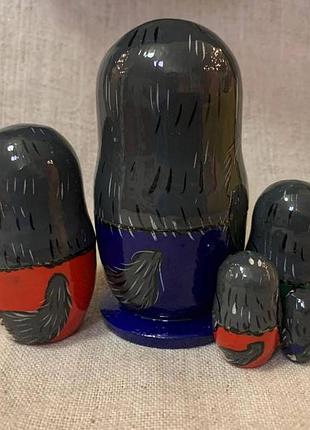 Матрешка деревянная, матрешка росписная, матрешка 5-ка, матрешка 